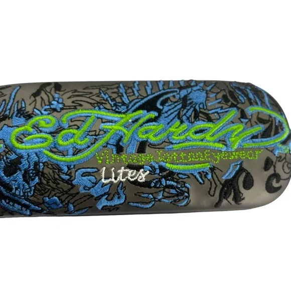 New Authentic Ed Hardy Eyeglass Case - Never Used - Picture 7 of 8